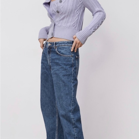 NWT Knitted Purple Zara Cardigan 🪩 - Picture 3 of 4